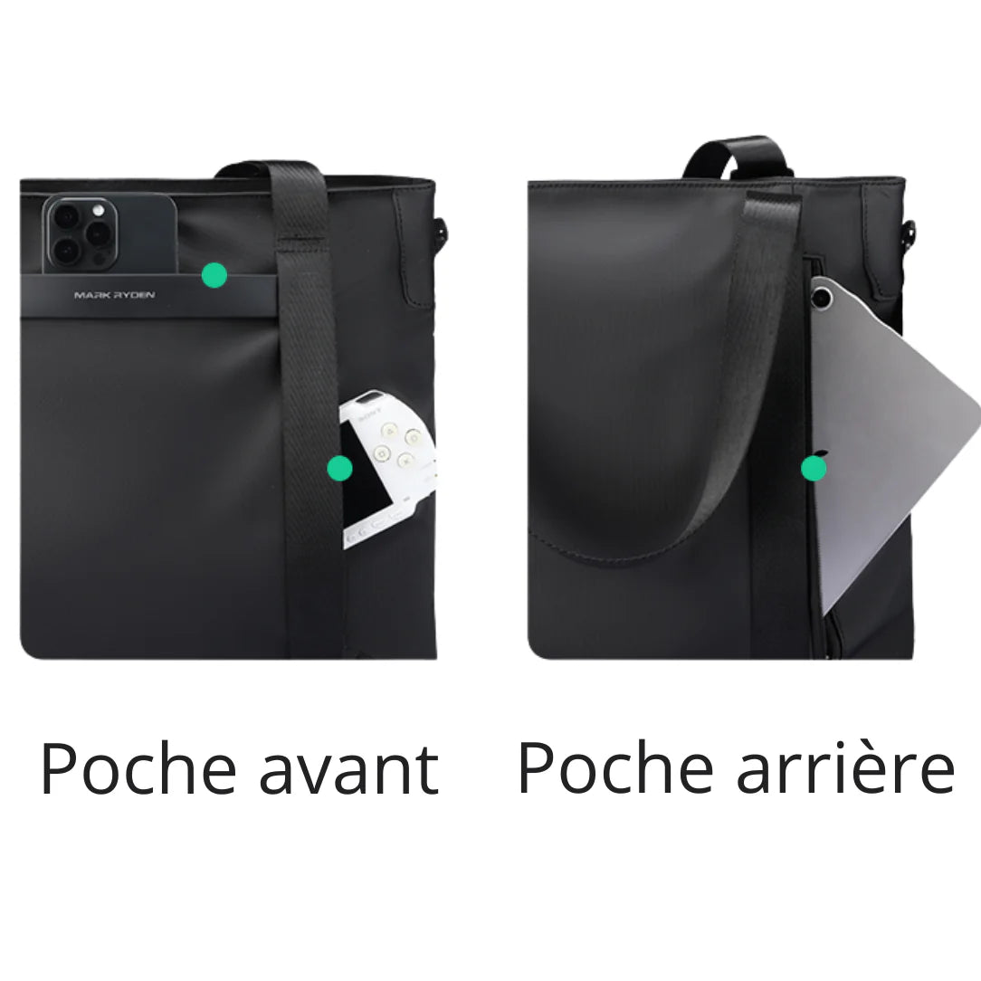 Sac de cours homme Gradus avec pochettes, parfait pour le cours homme Gradus