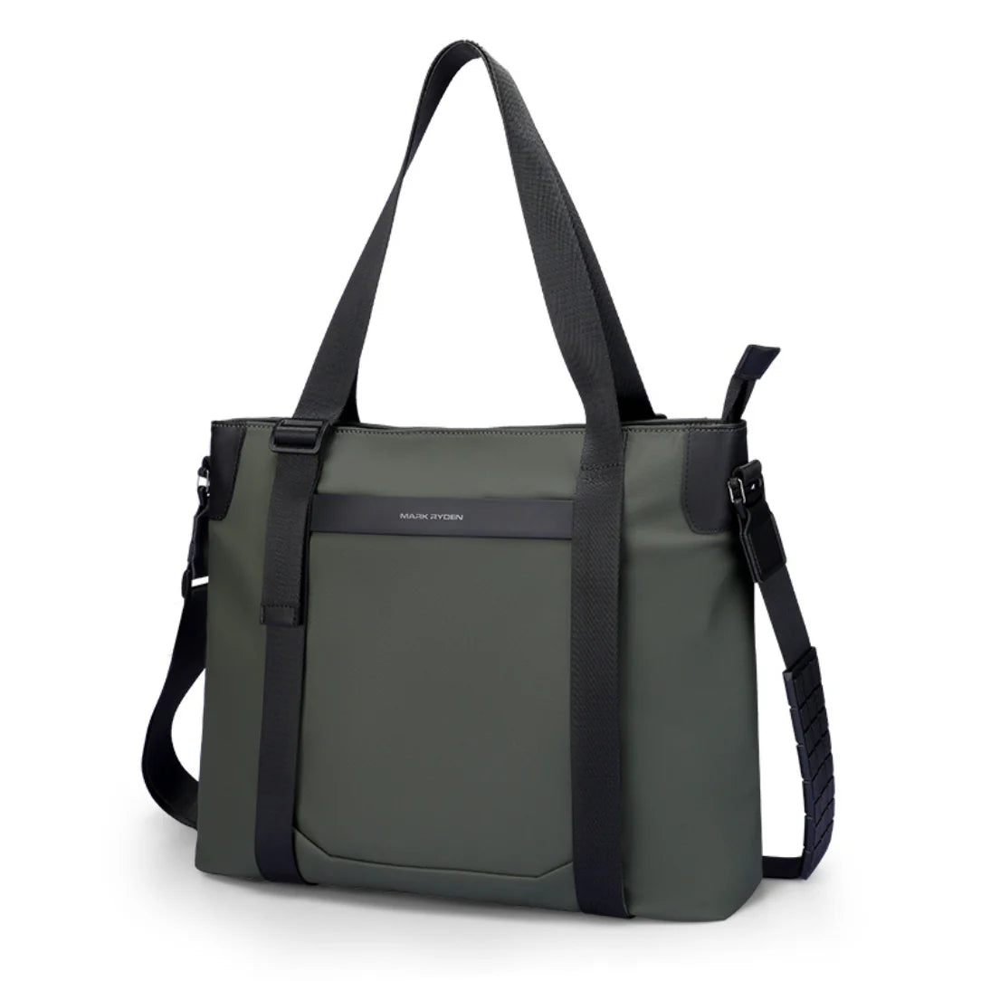 Sac de cours homme Gradus, sac tote vert et noir pour homme Gradus, style pratique