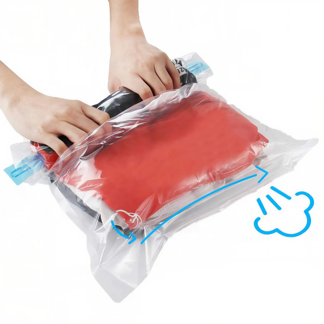 Sac de rangement aspirant avec sac de stockage sous vide pour économiser espace