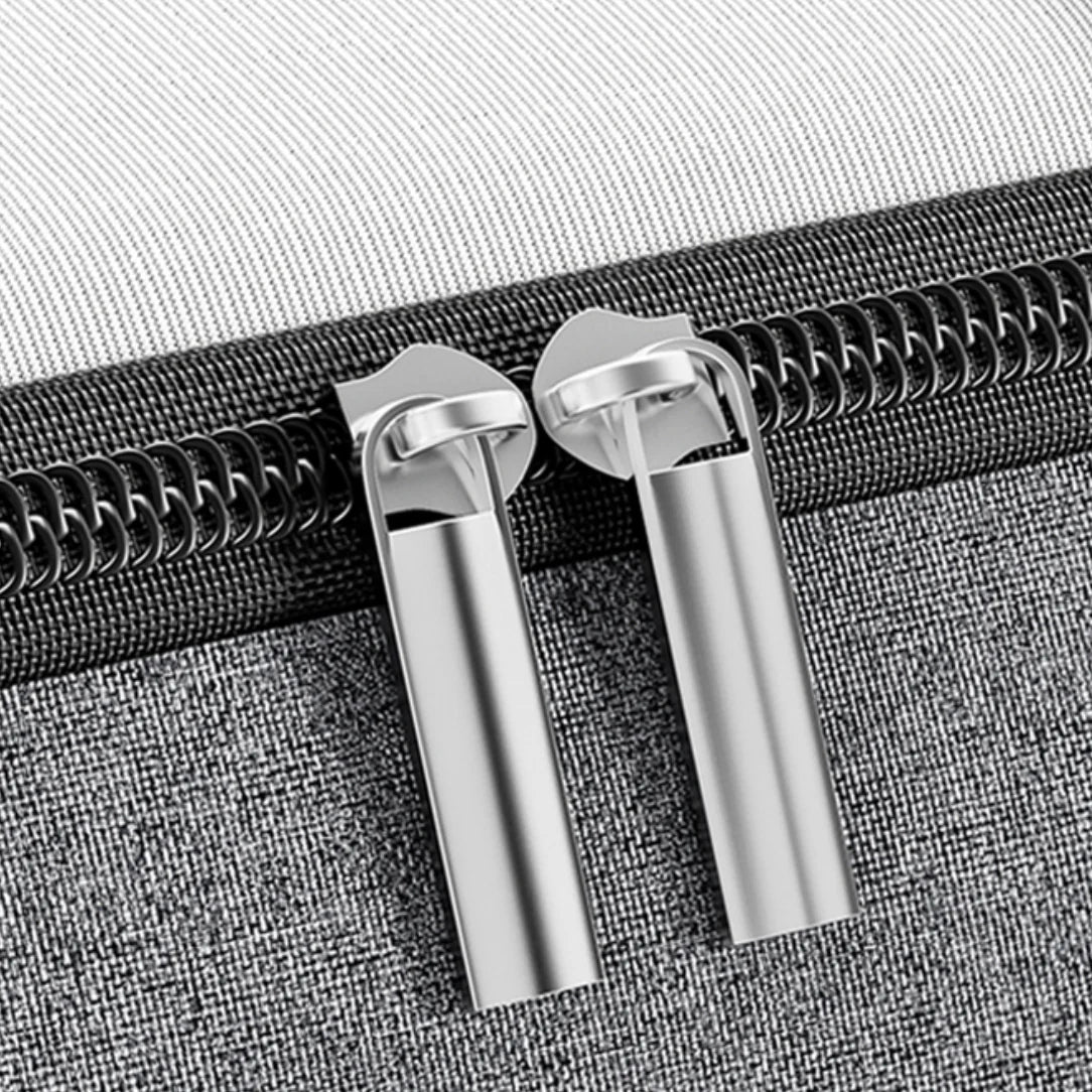 Zipper pulls en argent pour ouverture zippée et fenêtre transparente du Sac de rangement pour vêtement sous lit