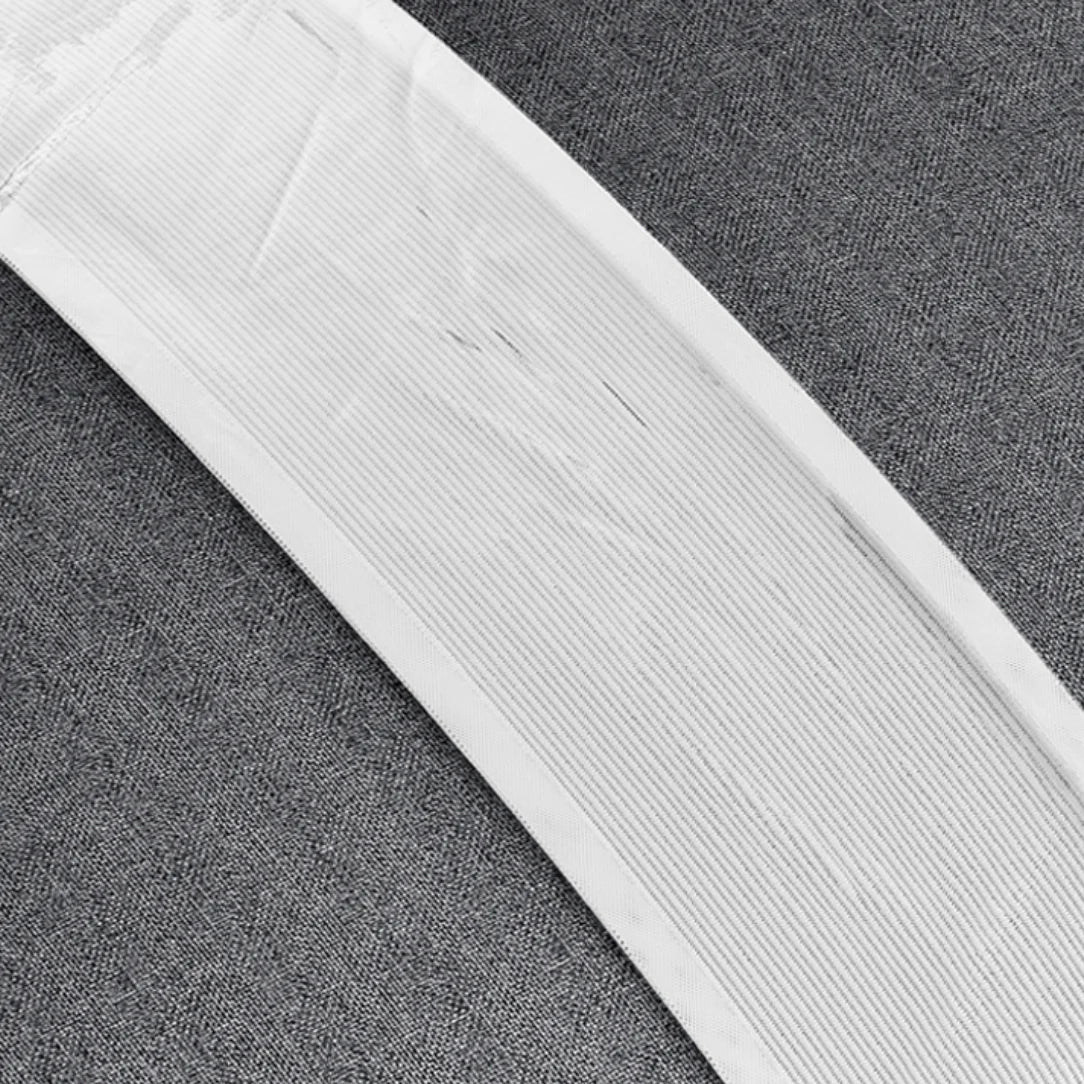 Bande de tissu à rayures blanches pour Sac de rangement pour vêtement sous lit avec ouverture zippée