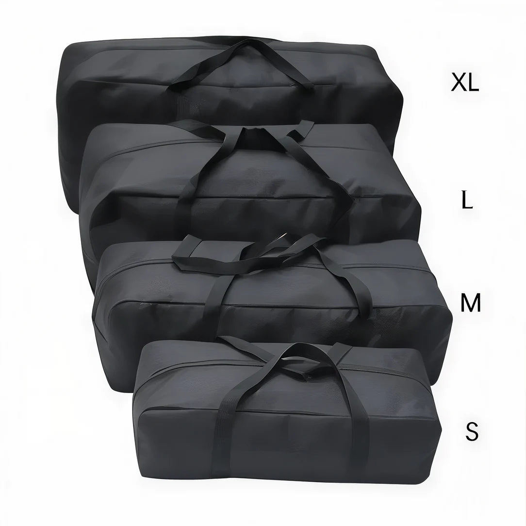 Sac de rangement pour voyage avec empilement de sacs de stockage noirs à fermeture éclair