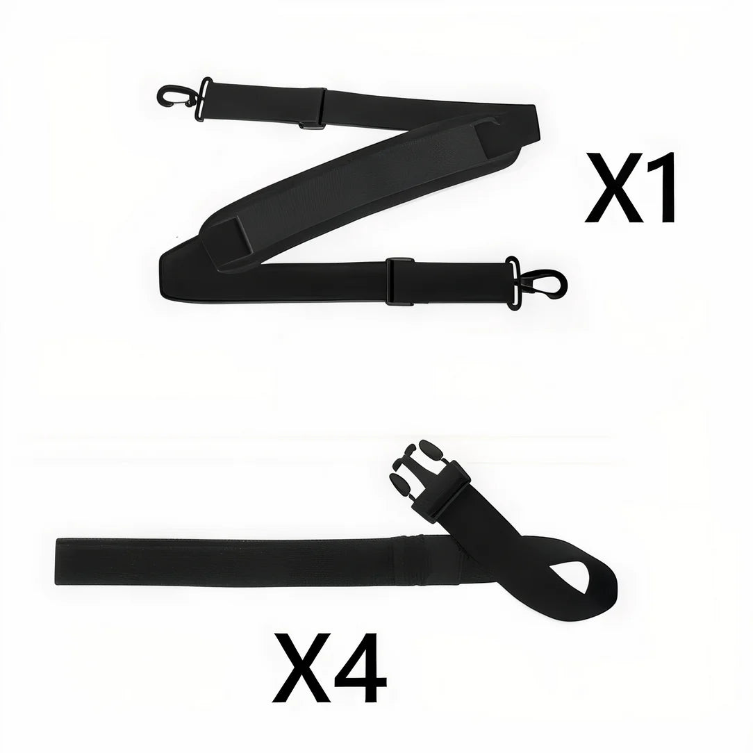 Sangle d’épaule noire pour selle moto étanche MotoWolf, accessoire selle moto robust professionnel