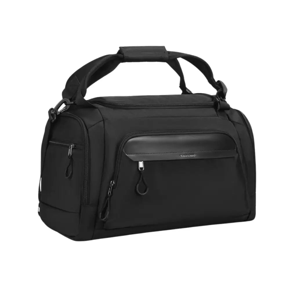 Sac de sport noir avec poignées.