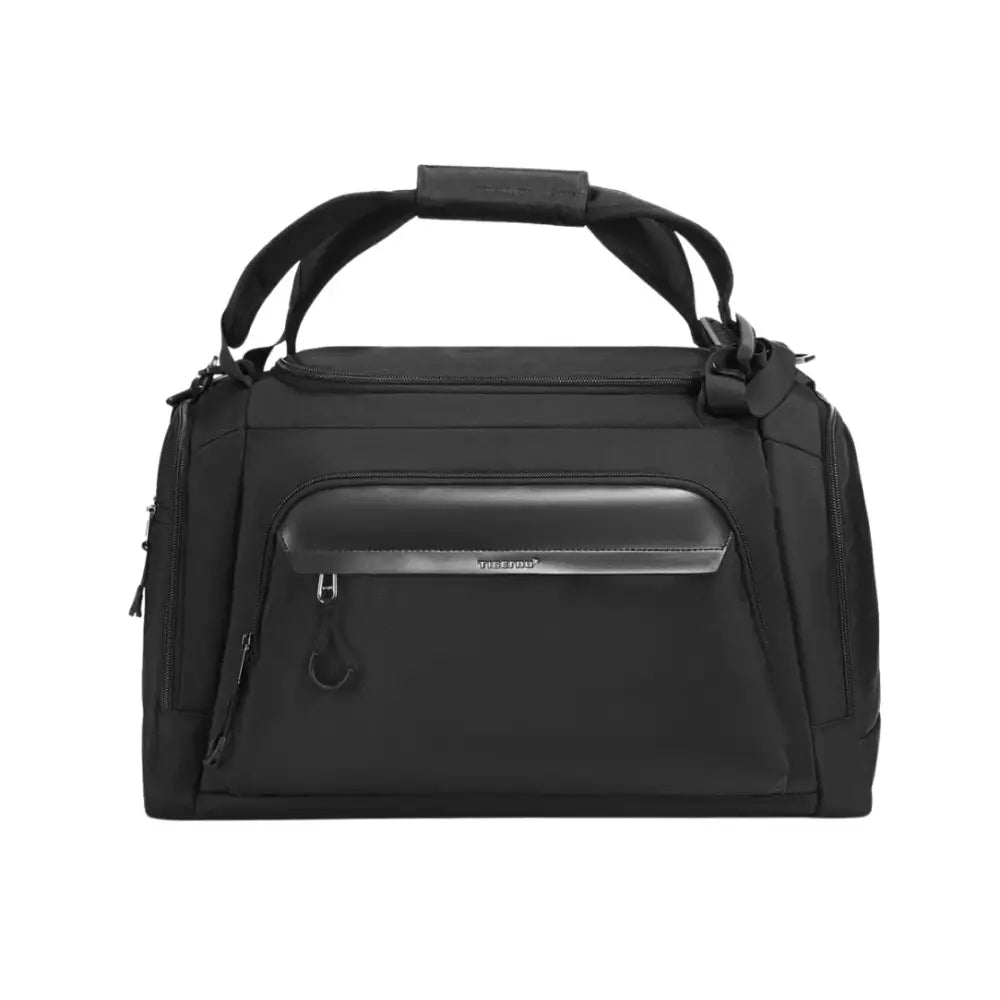 Sac de sport noir avec poignées.