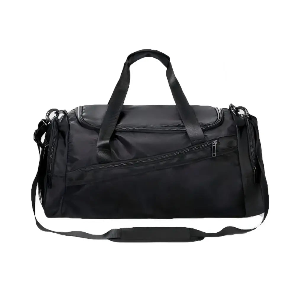Sac de voyage XXL cargo en noir avec bandoulière pour voyage XXL idéal