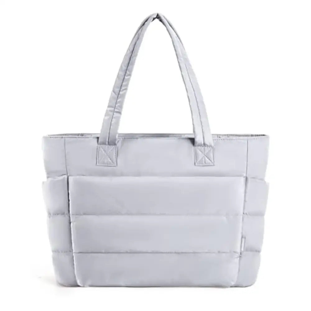 Sac fourre souple Lily avec sac quilté gris pour un style élégant et pratique