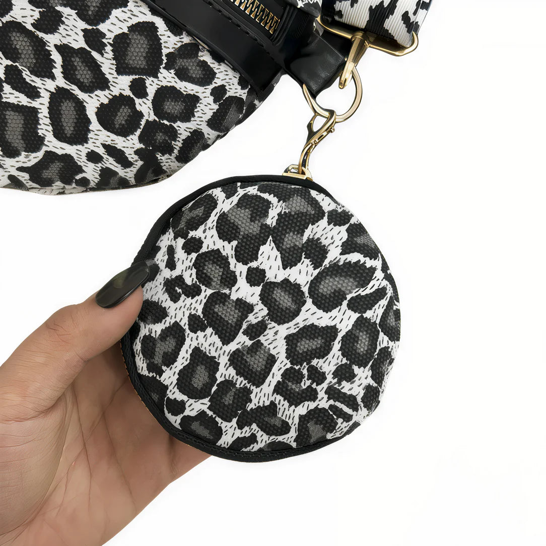 Porte-monnaie en cuir léopard imprimé pour sac léopard en cuir fashion