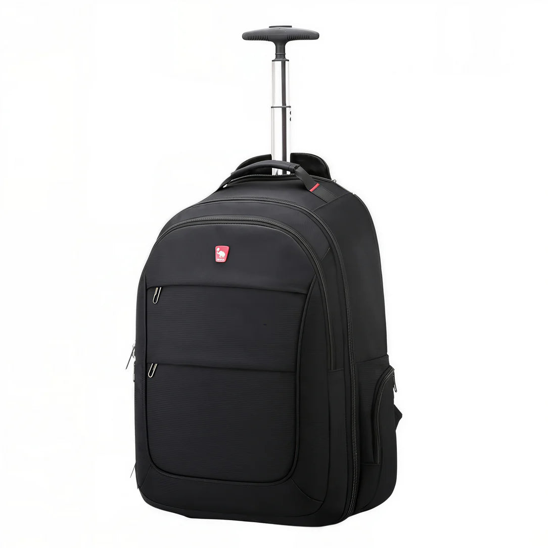 Valise sac à dos roulettes Traxion noire pour ordinateur et voyage